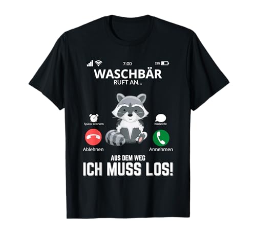 Waschbär Ruft An - Lustiges Waschbären Kinder T-Shirt Waschbär Ruft An - Lustiges Waschbären Kinder T-Shirt von Waschbär Geschenke