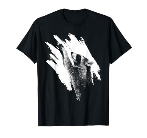 Waschbär T-Shirt: Raccoon Panda Kuscheltier - Damen, Herren & Kinder - Schwarz, S - Kurzarm, Rundhals Waschbär T-Shirt: Raccoon Panda Kuscheltier - Damen, Herren & Kinder - Schwarz, S - Kurzarm, Rundhals von Waschbär Kostüm Damen Kinder Geschenk