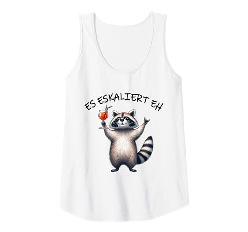 Damen ES ESKALIERT EH Waschbär Meme Racoon Cocktail Tank Top Damen ES ESKALIERT EH Waschbär Meme Racoon Cocktail Tank Top von Waschbär Meme Orangen Cocktail Racoon