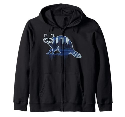 Waschbär Tshirt Männer Frauen Blue Animal School Sport Fan Kapuzenjacke von Waschbär TShirt Männer Frauen Tierschule Sport