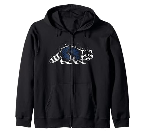 Waschbär Tshirt Männer Frauen Blue Animal School Sport Fan Kapuzenjacke von Waschbär TShirt Männer Frauen Tierschule Sport