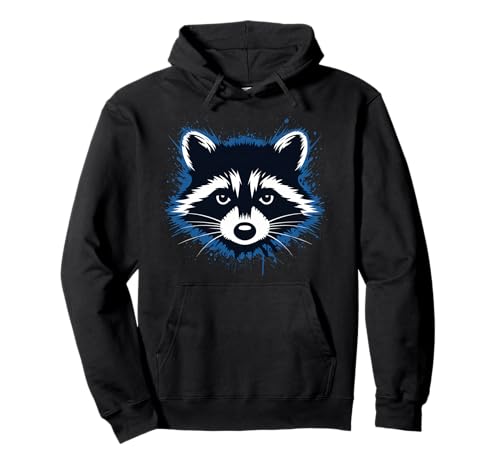 Waschbär Tshirt Männer Frauen Blue Animal School Sport Fan Pullover Hoodie von Waschbär TShirt Männer Frauen Tierschule Sport