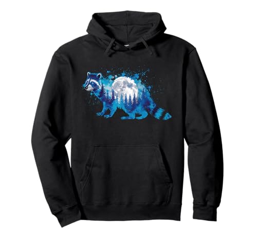 Waschbär Tshirt Männer Frauen Blue Animal School Sport Fan Pullover Hoodie von Waschbär TShirt Männer Frauen Tierschule Sport
