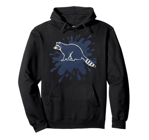 Waschbär Tshirt Männer Frauen Blue Animal School Sport Fan Pullover Hoodie von Waschbär TShirt Männer Frauen Tierschule Sport