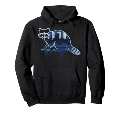 Waschbär Tshirt Männer Frauen Blue Animal School Sport Fan Pullover Hoodie von Waschbär TShirt Männer Frauen Tierschule Sport