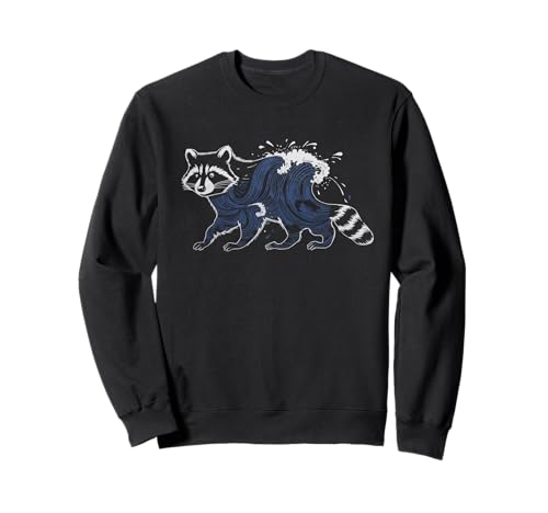 Waschbär Tshirt Männer Frauen Blue Animal School Sport Fan Sweatshirt von Waschbär TShirt Männer Frauen Tierschule Sport