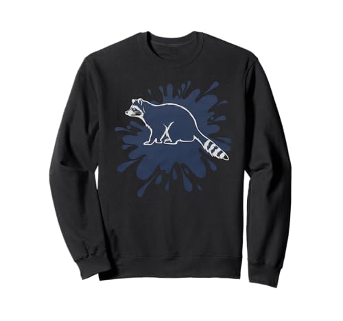 Waschbär Tshirt Männer Frauen Blue Animal School Sport Fan Sweatshirt von Waschbär TShirt Männer Frauen Tierschule Sport