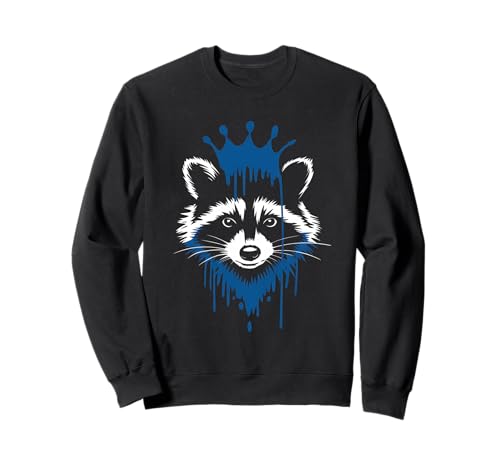 Waschbär Tshirt Männer Frauen Blue Animal School Sport Fan Sweatshirt von Waschbär TShirt Männer Frauen Tierschule Sport