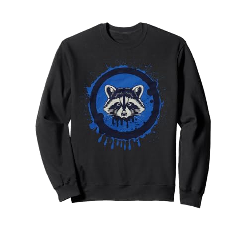 Waschbär Tshirt Männer Frauen Blue Animal School Sport Fan Sweatshirt von Waschbär TShirt Männer Frauen Tierschule Sport