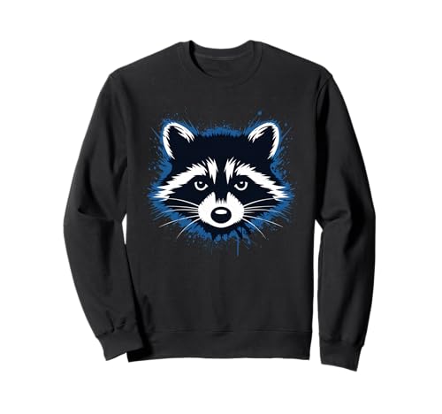 Waschbär Tshirt Männer Frauen Blue Animal School Sport Fan Sweatshirt von Waschbär TShirt Männer Frauen Tierschule Sport
