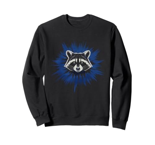 Waschbär Tshirt Männer Frauen Blue Animal School Sport Fan Sweatshirt von Waschbär TShirt Männer Frauen Tierschule Sport