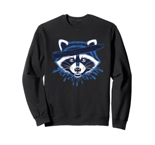 Waschbär Tshirt Männer Frauen Blue Animal School Sport Fan Sweatshirt von Waschbär TShirt Männer Frauen Tierschule Sport