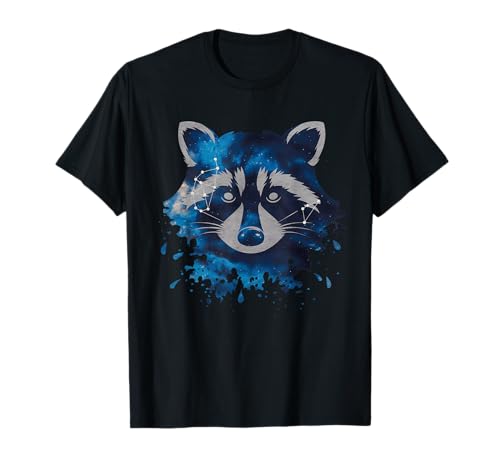 Waschbär Tshirt Männer Frauen Blue Animal School Sport Fan T-Shirt von Waschbär TShirt Männer Frauen Tierschule Sport