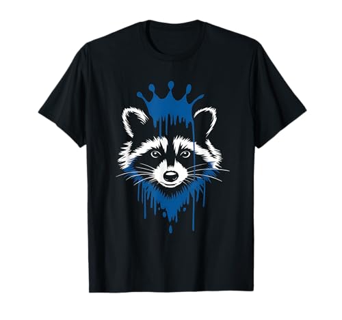 Waschbär Tshirt Männer Frauen Blue Animal School Sport Fan T-Shirt von Waschbär TShirt Männer Frauen Tierschule Sport
