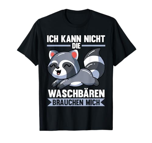 Waschbär Waschbär T-Shirt - Cartoon-Design für Waschbärfans - Schwarz, S, Kurzarm, Herren, Klassische Passform Waschbär Waschbär T-Shirt - Cartoon-Design für Waschbärfans - Schwarz, S, Kurzarm, Herren, Klassische Passform von Waschbär Waschbären Zootier Geschenk