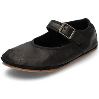 Barfußschuh Ballerina aus Bio-Leder, onyx von Waschbär