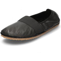 Barfußschuh Ballerina aus Bio-Leder, onyx von Waschbär