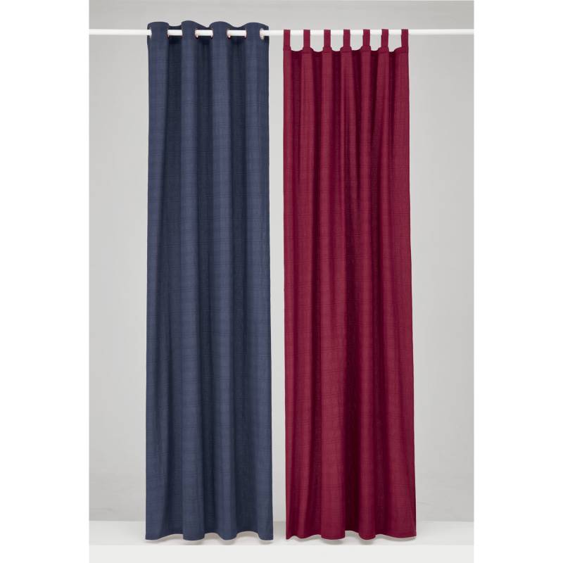 Ösenvorhang aus reiner Bio-Baumwolle, 2 Stück, moos 135 x 245 cm von Waschbär
