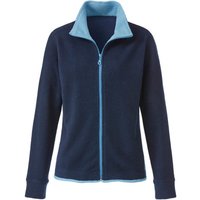 Fleecejacke aus Bio-Baumwolle, nachtblau/jeansblau von Waschbär