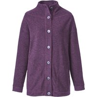 Frotteejacke aus reiner Bio-Schurwolle, mauve melange von Waschbär