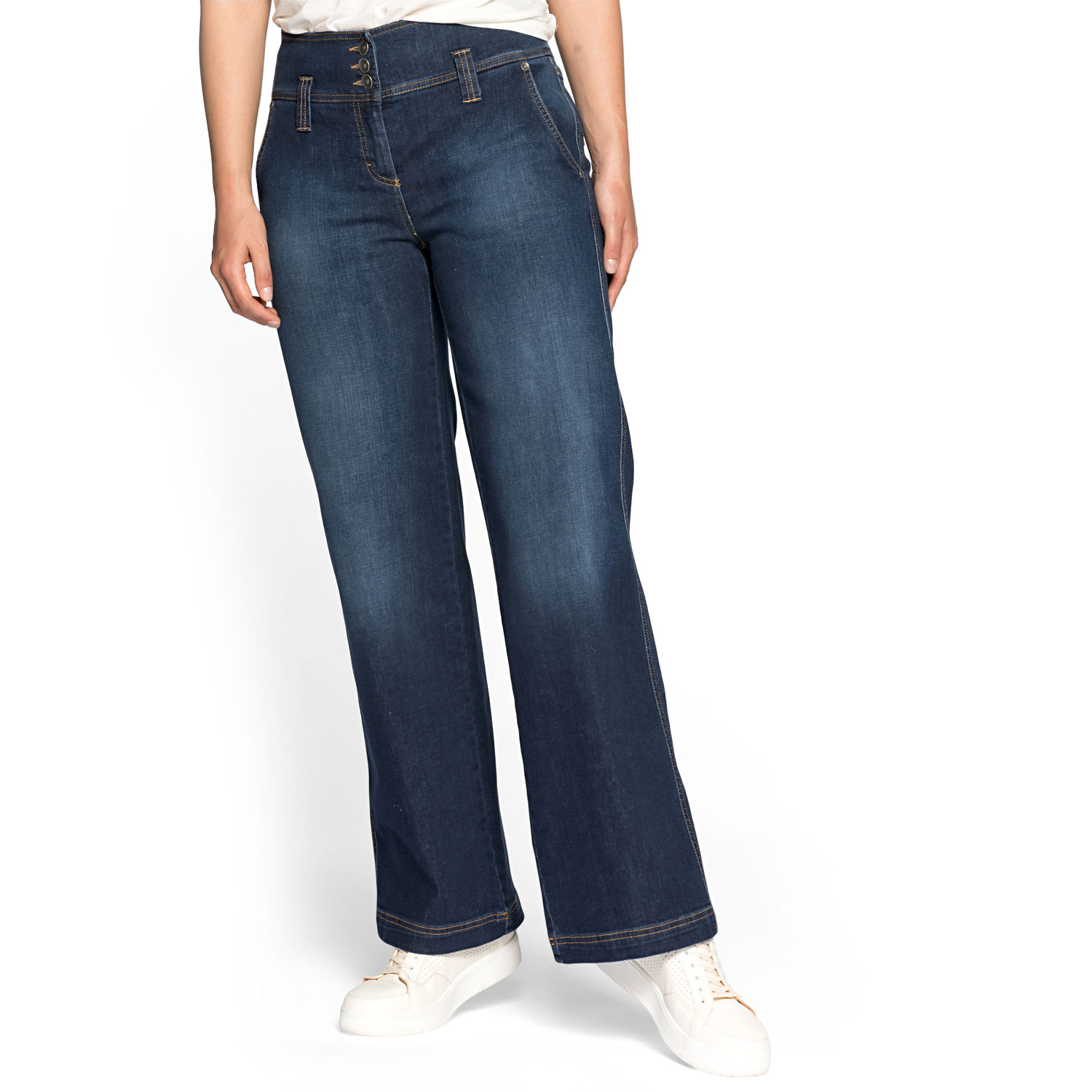 Jeans MARLENE aus Bio-Baumwolle, darkblue 42 von Waschbär