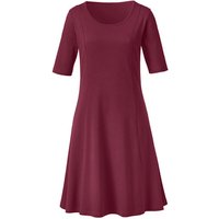 Jerseykleid 1/2-Arm aus reiner Bio-Baumwolle, cassis von Waschbär