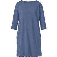 Jerseykleid aus reiner Bio-Baumwolle, taubenblau von Waschbär