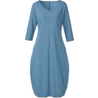 Jerseykleid aus reiner Bio-Baumwolle, taubenblau von Waschbär