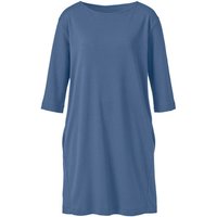 Jerseykleid aus reiner Bio-Baumwolle, taubenblau von Waschbär