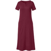 Jerseykleid lang aus reiner Bio-Baumwolle, cassis von Waschbär