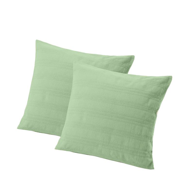 Kissenhülle, 2er-Set, salbei 50 x 50 cm von Waschbär