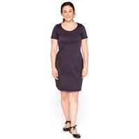 Kleid aus reiner Bio-Baumwolle, aubergine von Waschbär