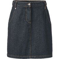 Kurzer Jeansrock mit Kontrastnähten aus reiner Bio-Baumwolle, jeansblau von Waschbär