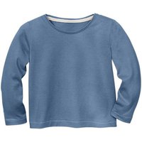 Langarmshirt, taubenblau von Waschbär