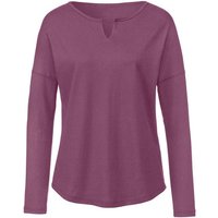 Langarmshirt aus Bio-Baumwolle, heiderot 36/38 von Waschbär