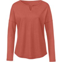 Langarmshirt aus Bio-Baumwolle, terracotta von Waschbär