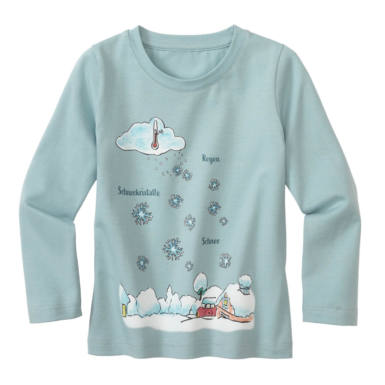 Langarmshirt aus reiner Bio-Baumwolle, gletscher 110/116 Langarmshirt aus reiner Bio-Baumwolle, gletscher 110/116 von Waschbär