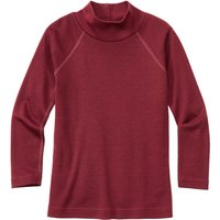 Langarmshirt mit Stehkragen aus Merinowolle mit Bio-Seide, vino von Waschbär