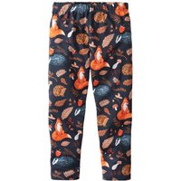 Leggings aus Bio-Baumwolle, tiefsee-gemustert von Waschbär