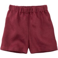 Leinenshorts aus reinem Leinen, granat von Waschbär