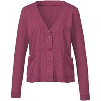 Shirtjacke aus reinem Bourretteseiden-Jersey, brombeere von Waschbär