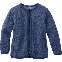 Stepp-Jacke aus reiner Bio-Baumwolle, taubenblau von Waschbär