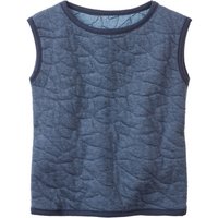 Stepp-Overshirt aus reiner Bio-Baumwolle, taubenblau von Waschbär