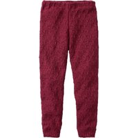 Strick-Leggings aus reiner Bio-Baumwolle, cassis von Waschbär