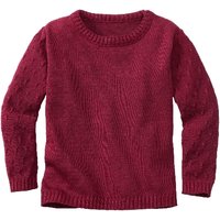 Strickpullover aus reiner Bio-Baumwolle, cassis von Waschbär