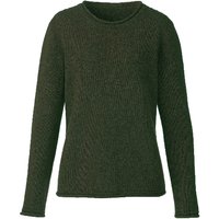 Strickpullover aus reiner Bio-Schurwolle, salbei von Waschbär