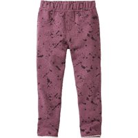 Sweat-Jeggings aus Bio-Baumwolle, plum-melange-bedruckt von Waschbär