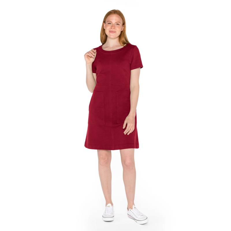 Sweatkleid in A-Linie aus reiner Bio-Baumwolle, kirsche 42 von Waschbär