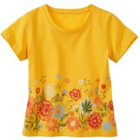 T-Shirt mit Blumen aus Bio-Baumwolle, sonne von Waschbär