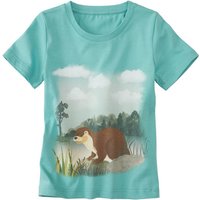 T-Shirt mit Tierprint aus reiner Bio-Baumwolle, bergsee von Waschbär